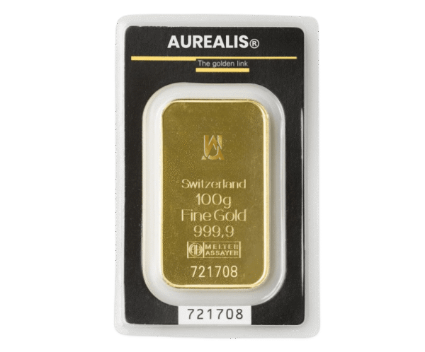 lingote-de-oro-100gr Imagen de un Gold bar de 100 Gramos