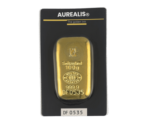 lingote-de-oro-100gr-fundido Imagen de lingote de oro fundido de 100g