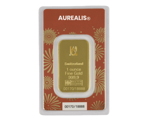 Lingote de oro especial de 1 onza conmemorativo del año de la serpiente