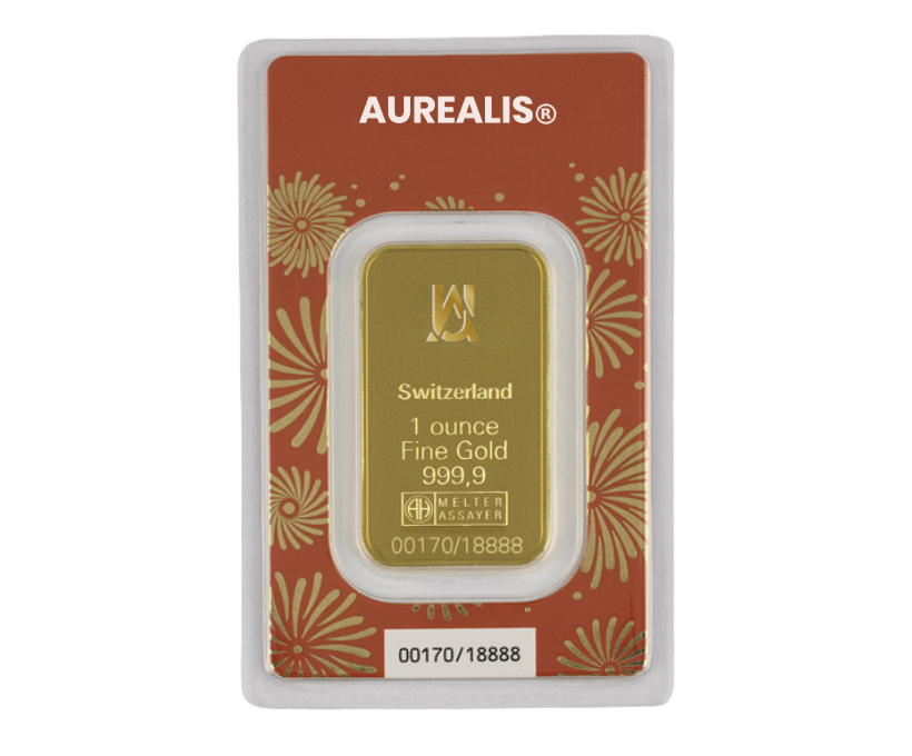 Lingote de oro especial de 1 onza conmemorativo del año de la serpiente