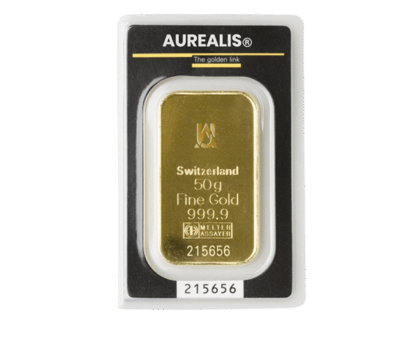 lingote-de-oro-50gr Imagen de lingote de inversión en Oro puro de 50 g